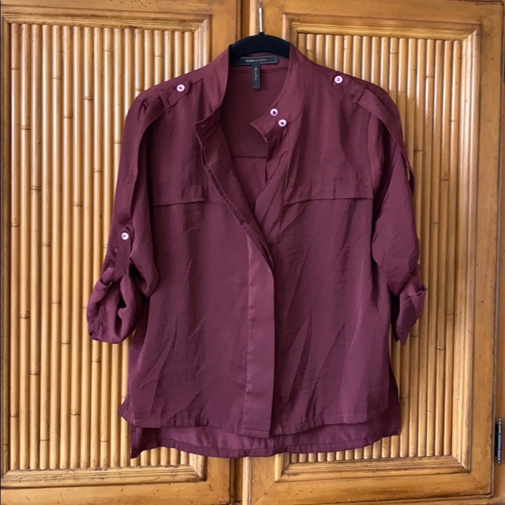 BCBG Blouse with Epaulet Detail